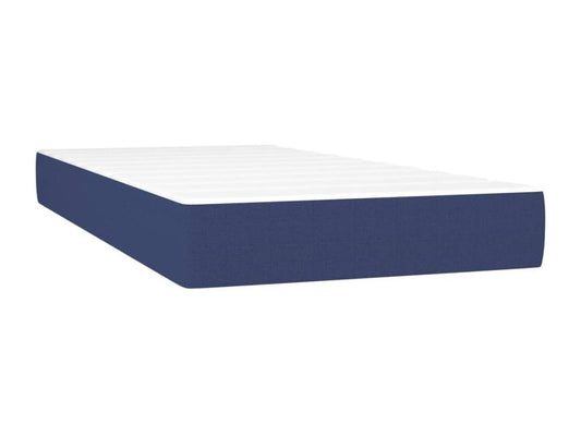 Base per letto in tessuto blu a LED, 90 x 190 cm