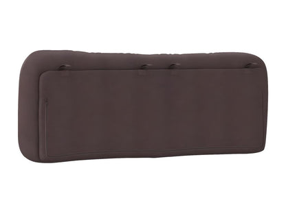 Testiera in tessuto marrone