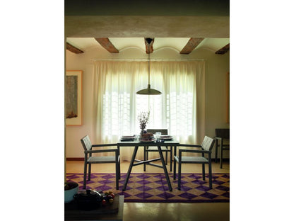 Tavolo in vetro color tortora