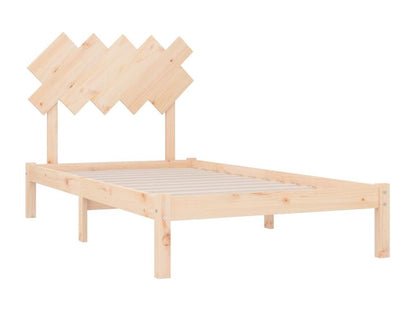 Struttura letto in legno massello marrone, 100 x 200 cm