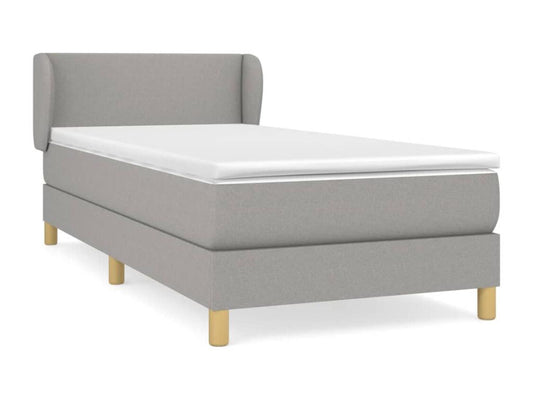Rete per letto in tessuto grigio, 80 x 200 cm