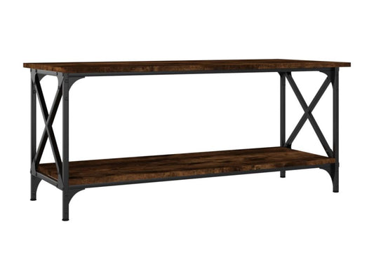 Tavolino da caffè in legno ingegnerizzato marrone, 100 x 45 x 45 cm