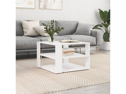 Tavolino da caffè in legno ingegnerizzato bianco