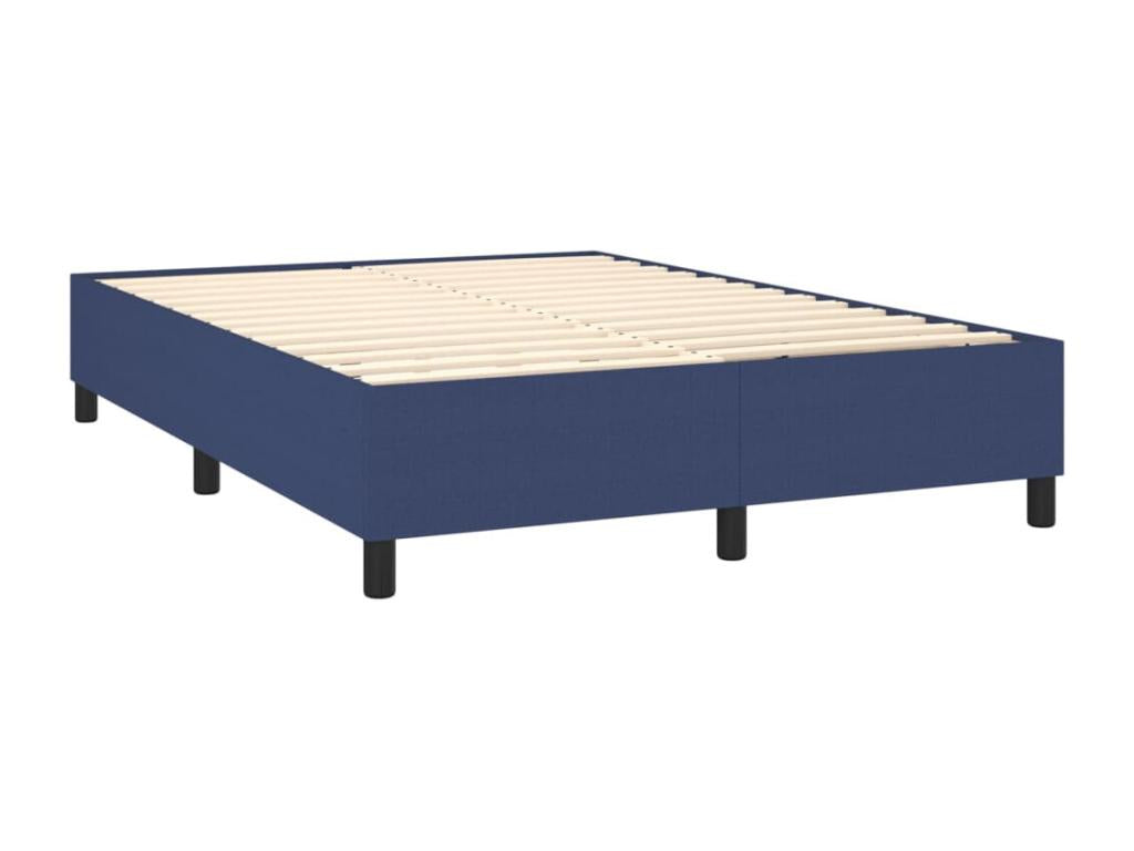 Base per letto in tessuto blu, 140 x 190 cm