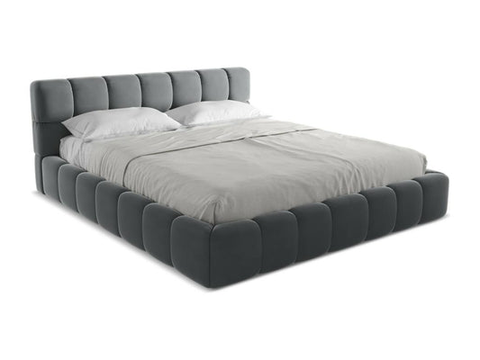 Letto in acciaio grigio antracite