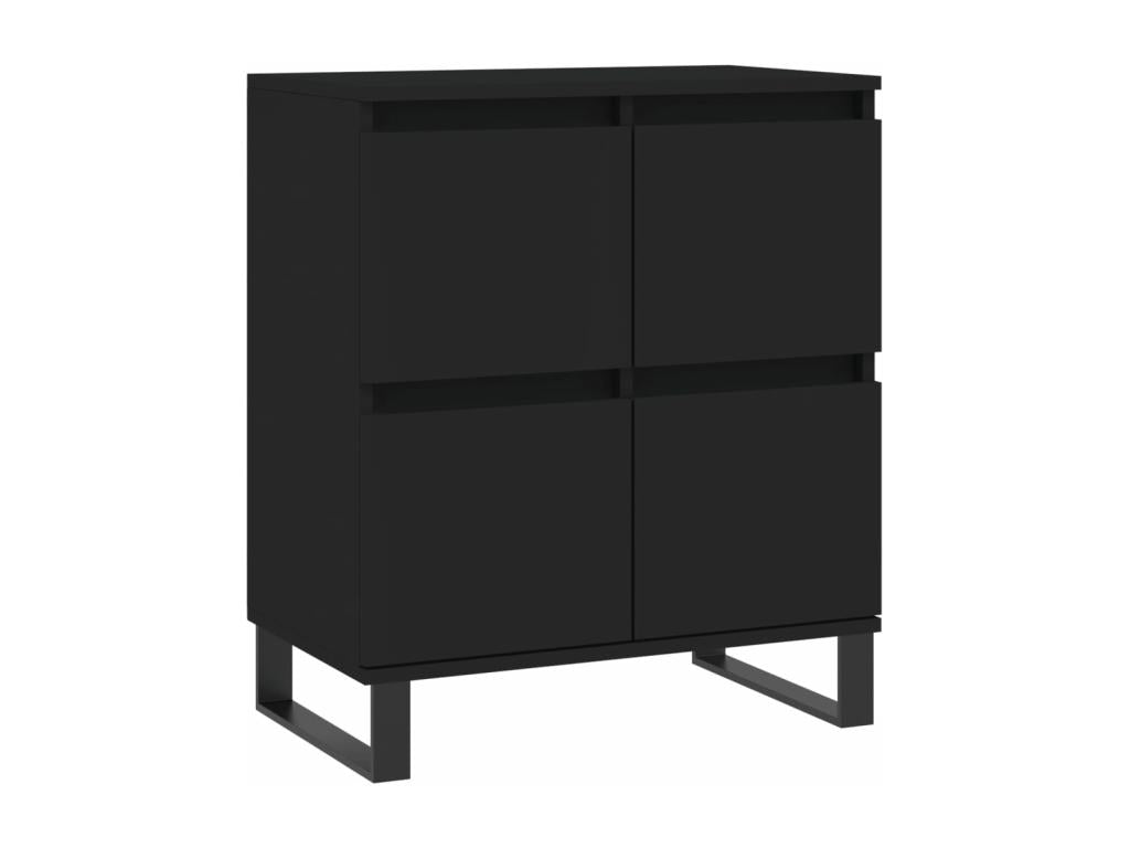 Credenza in legno ingegnerizzato nero, 60 x 35 x 70 cm