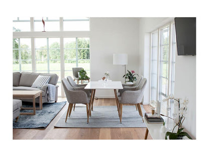 Tavolo bianco, 75 x 120 cm